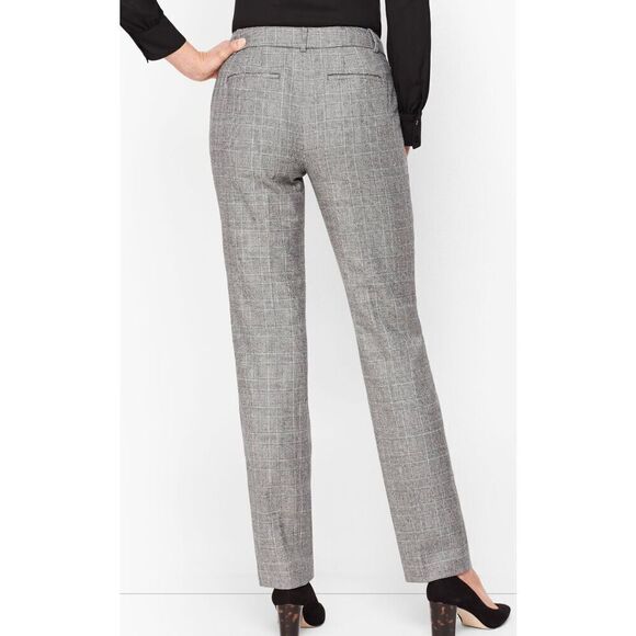 Talbots Glen Plaid Italian Woven wool blend trouser pant 12p - Picture 2 of 12
